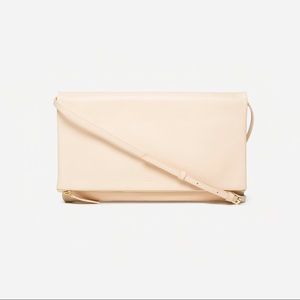 Everlane Foldover Crossbody Bag Nude/Blush